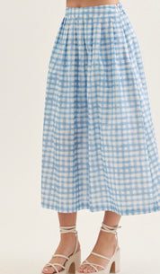 Great Gingham Maxi Skirt