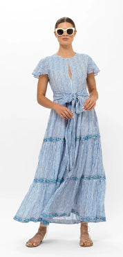 Sorrento Blue Maxi Dress