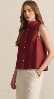 Maroon Time Top