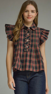 Very Navy Christmas Top