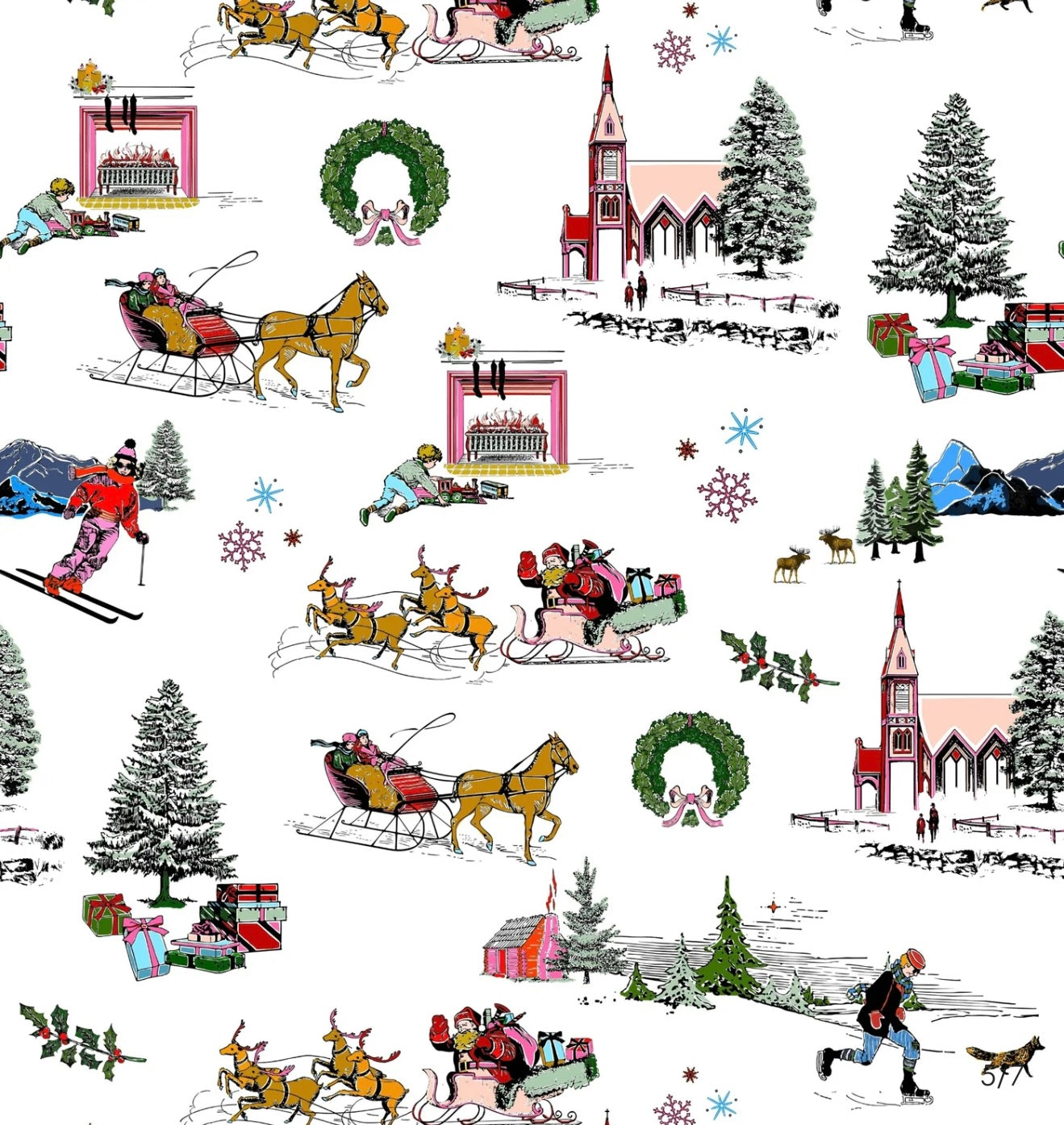 Holiday Toile Pajama Set