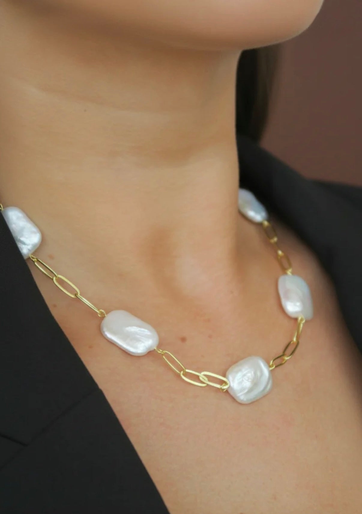 Sea Pearl Chain Necklace