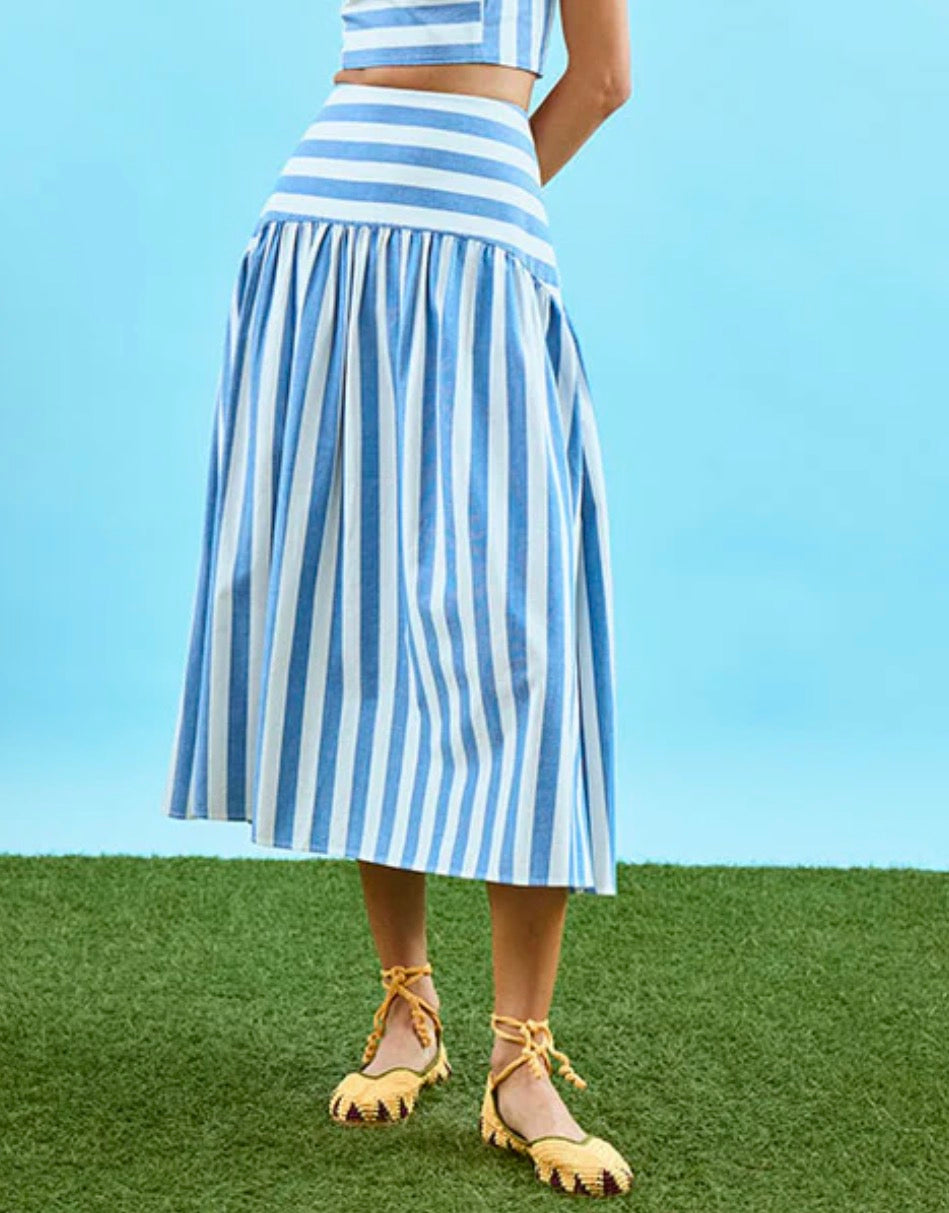 Alyssa Skirt Sailing Stripe