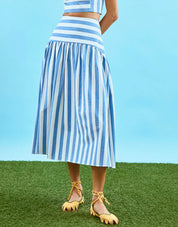 Alyssa Skirt Sailing Stripe