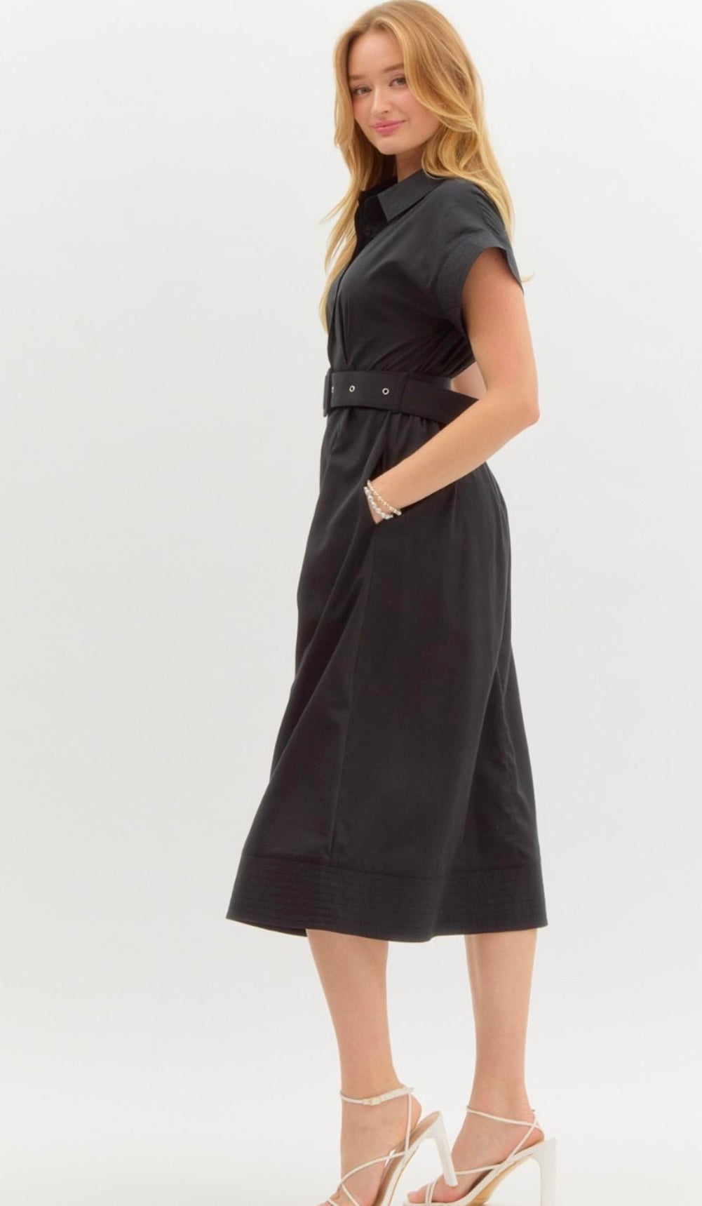 Black Belted Dress