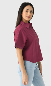 Solid Maroon Game Day Top