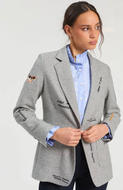 Light Gray Printed Jacket