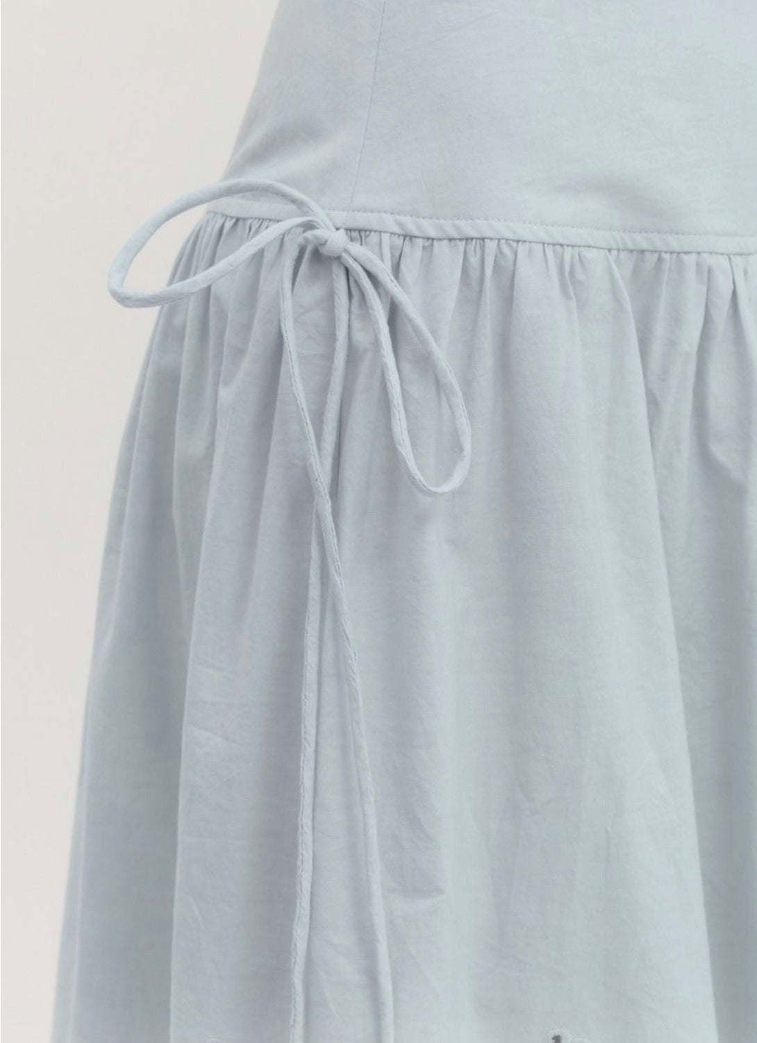 Sky Blue Eyelet Skirt