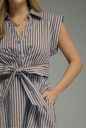 French Striped Dress