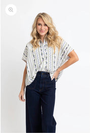 French Floral Signature Top