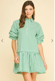 Love Stripe Mini Dress