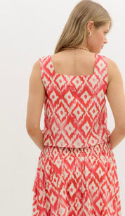 Red Summer Dress Set