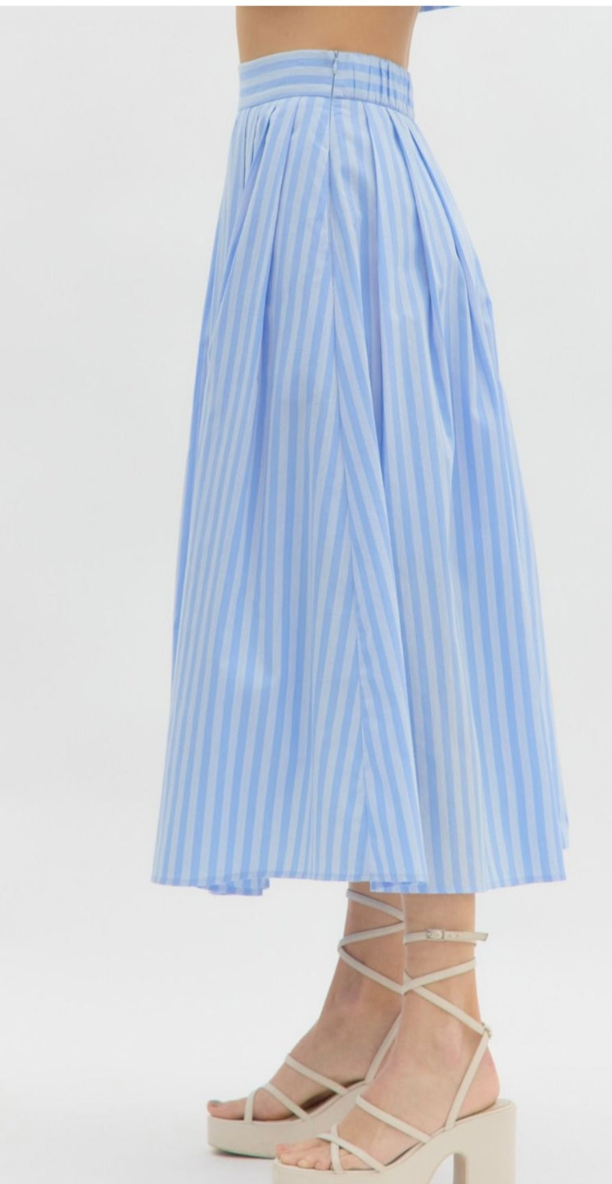 Blue Stripe Skirt