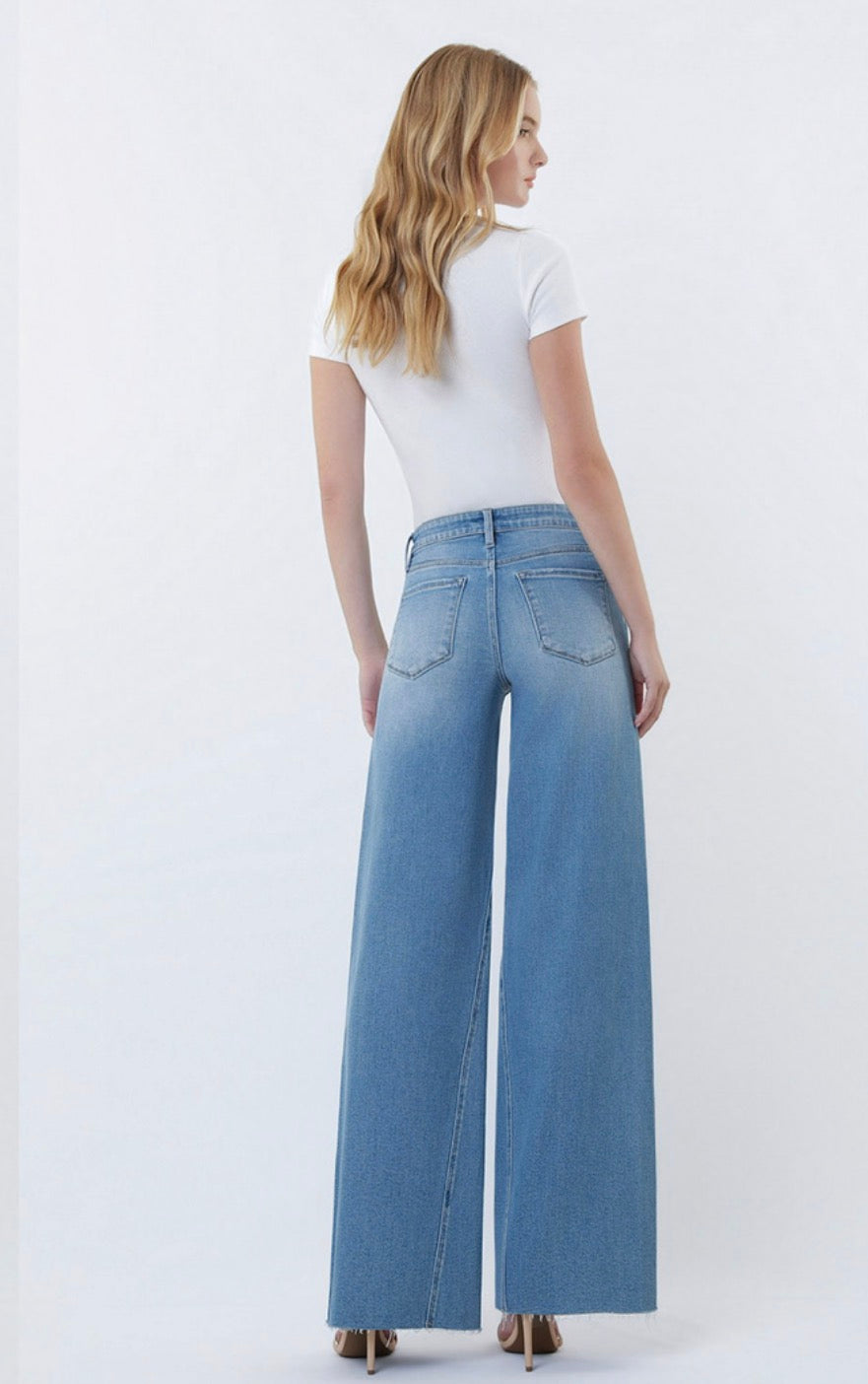 High Rise Twist Seam Jeans