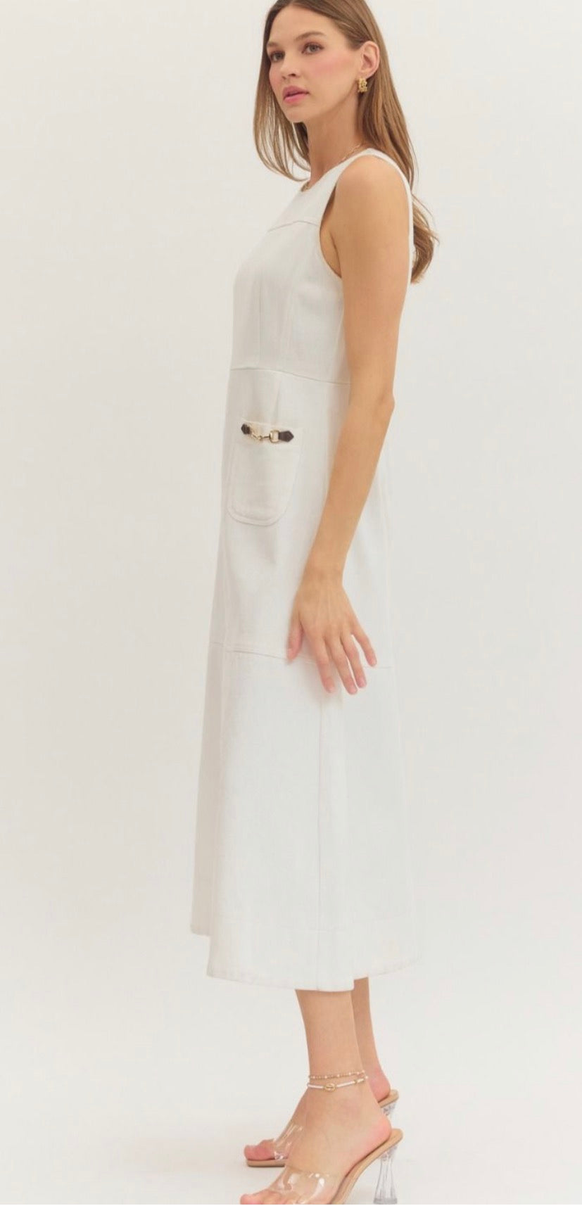 Preppy In White Dress