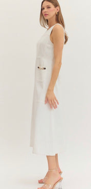 Preppy In White Dress