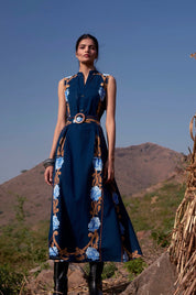 Harvest Navy Iris Dress