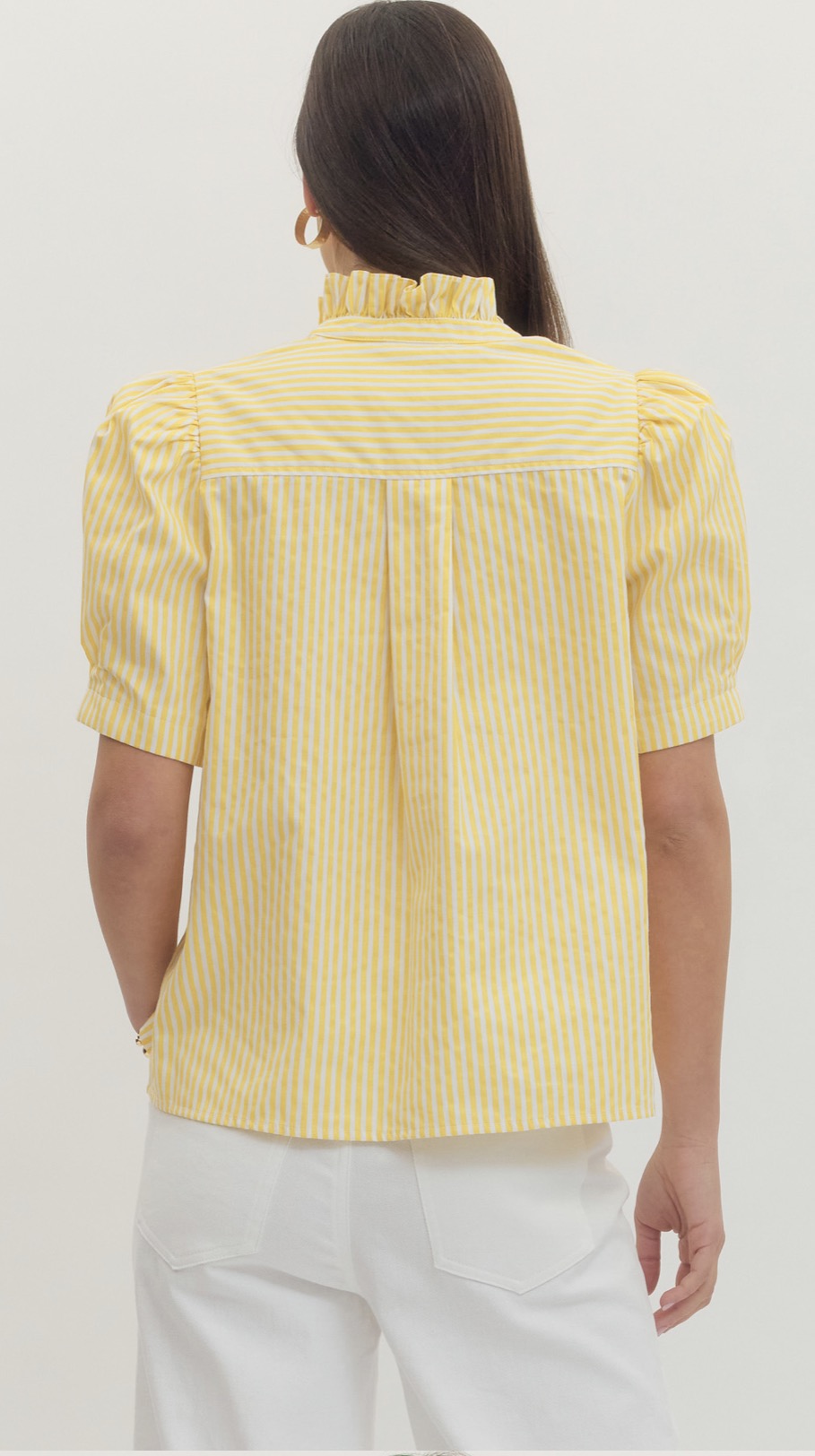 Lemon Stripe Top