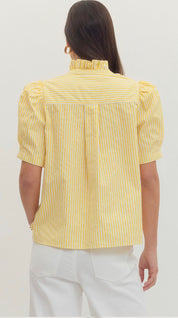 Lemon Stripe Top