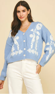 Floral Fancy Cardigan Top