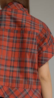 Foxcroft Plaid Top