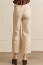 Ecru Denim Pants