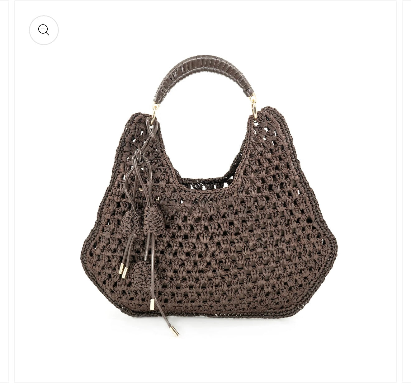 Chocolate Raffia Bag