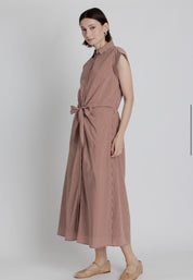 Chestnut Stripe Maxi Dress