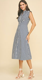 Navy Stripe Dress