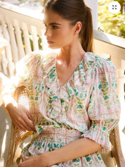 Pink Trellis Imogen Top