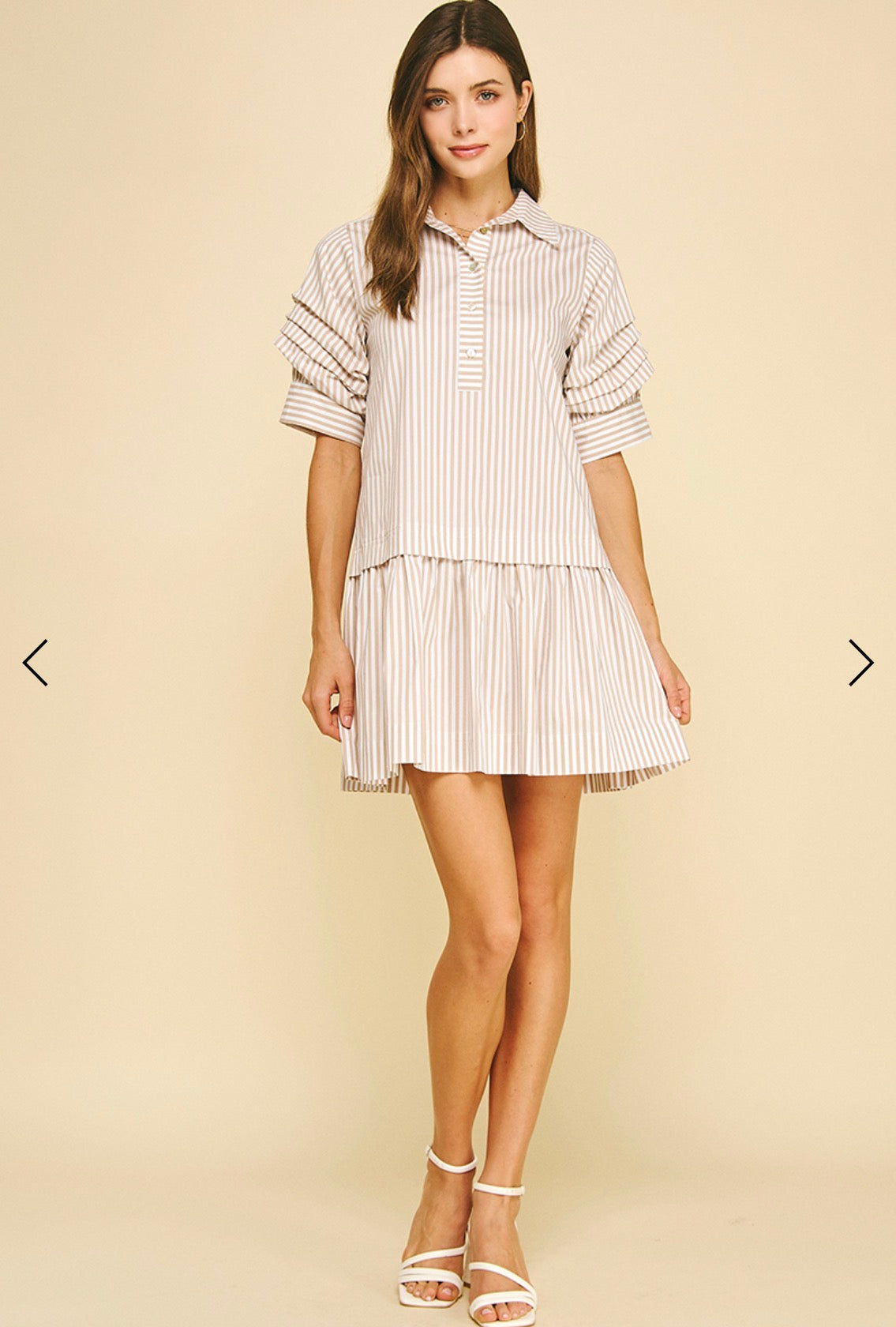 Love Stripe Mini Dress