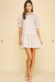 Love Stripe Mini Dress