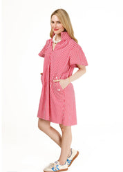 Brooke Red Gingham Dress