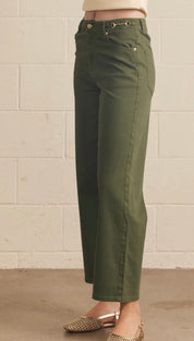 Olive Horsebit Pant