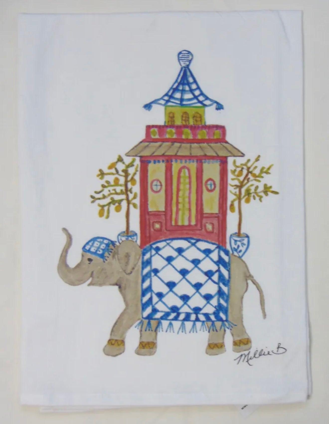 Elephant Flour Sack Towel