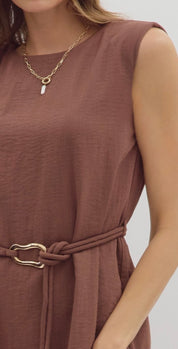 Espresso Sleeveless Dress