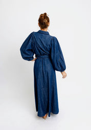 Denim Puff Sleeve Dress