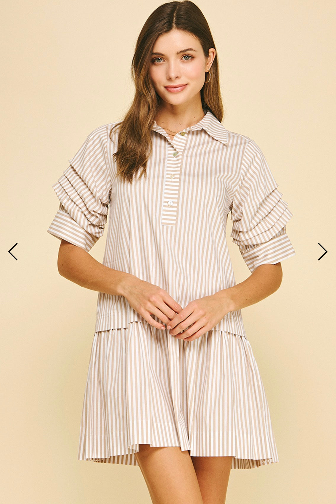 Love Stripe Mini Dress