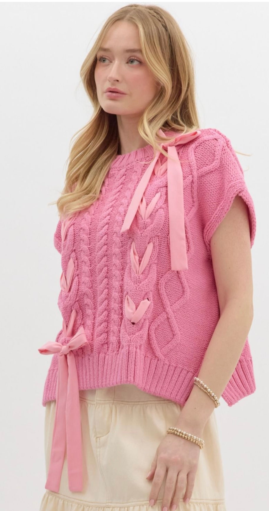 Pink Ribbon Sweater