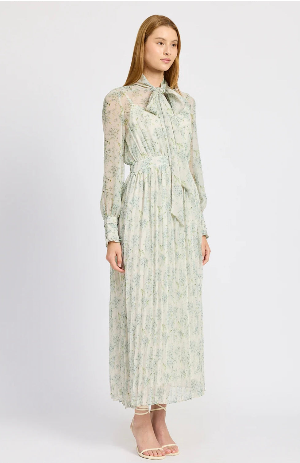 Blue Floral Maxi Dress