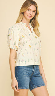 Floral Balloon Top