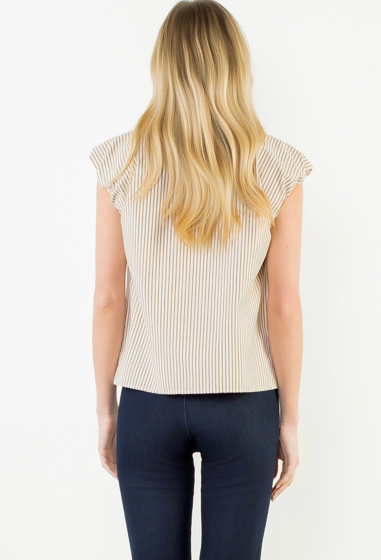 Mocha Stripe Top