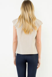 Mocha Stripe Top