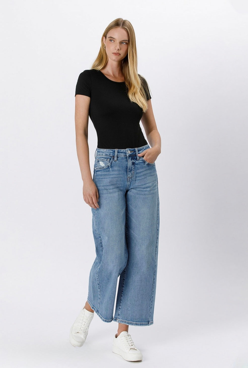 High Rise Baggy Wide Jeans