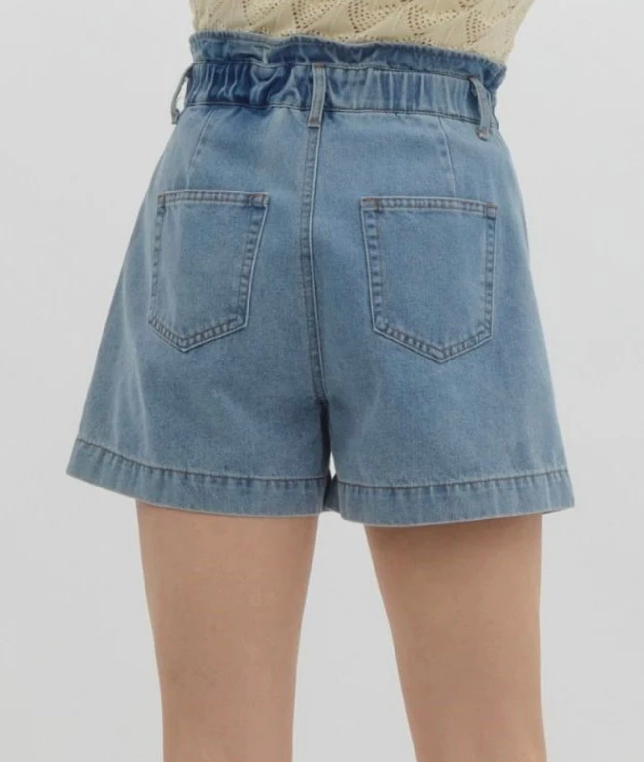 Denim Front Pocket Short