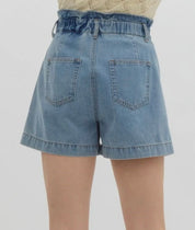 Denim Front Pocket Short