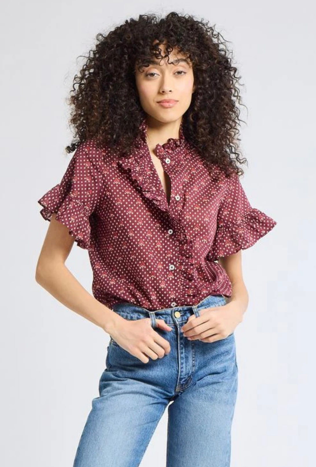 Burgundy Vanessa Top