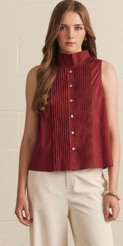 Maroon Time Top