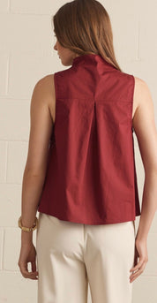 Maroon Time Top