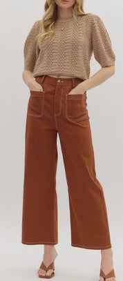 Chestnut Wide Leg Pant